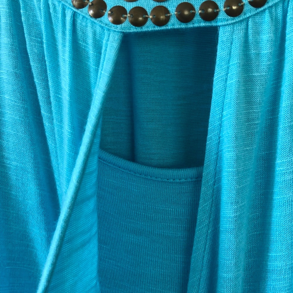 Como Turquoise Studded Top - Picture 6 of 8